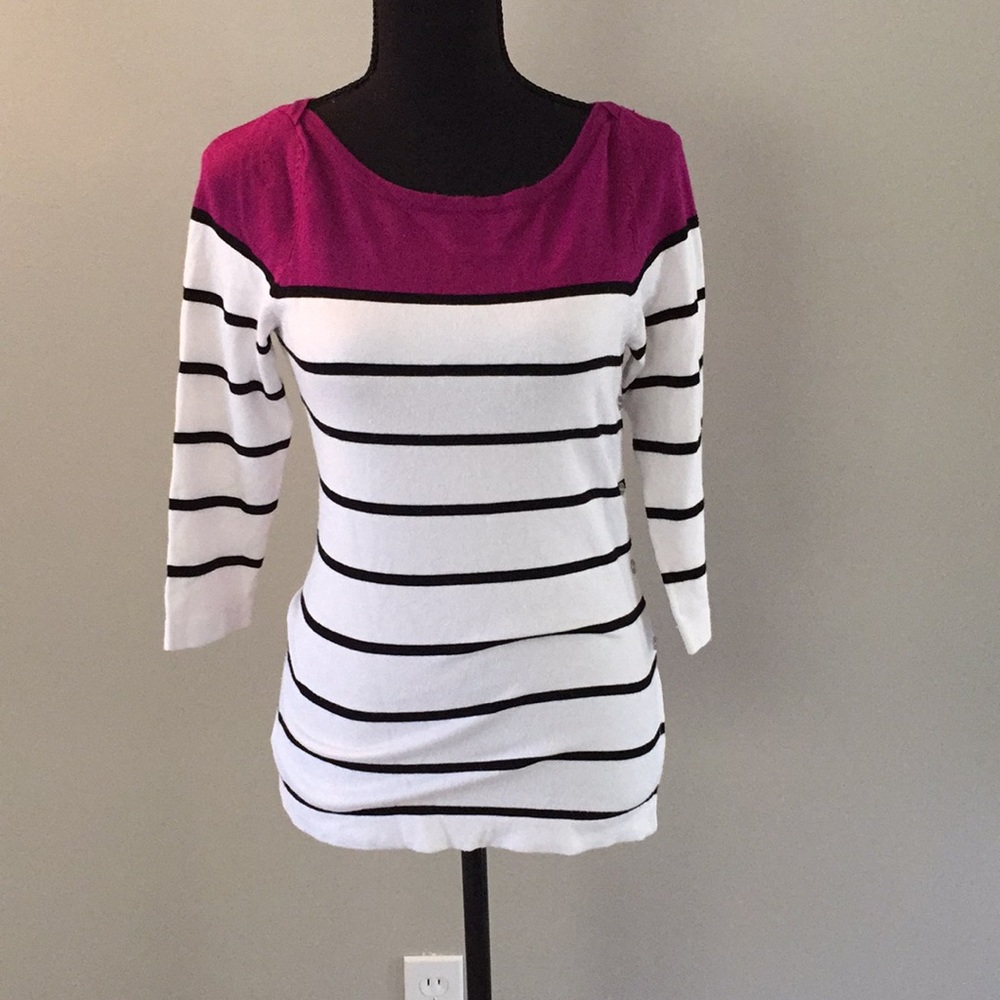 WHBM 3/4 sleeve sweater